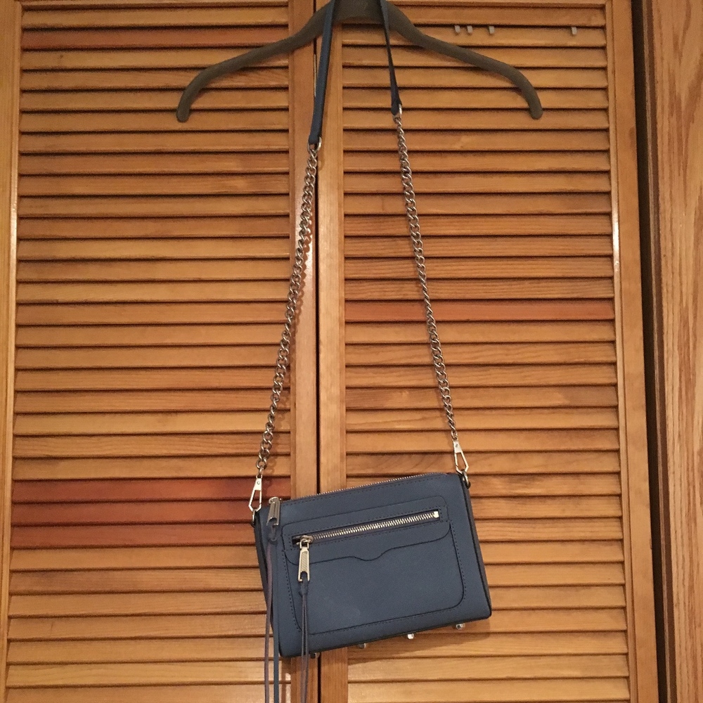Rebecca Minkoff Blue Leather Avery Crossbody Bag